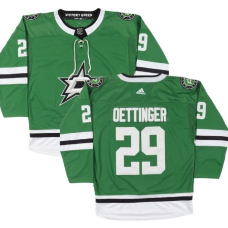 Dallas Stars Jake Oettinger Kelly Green Home Jersey