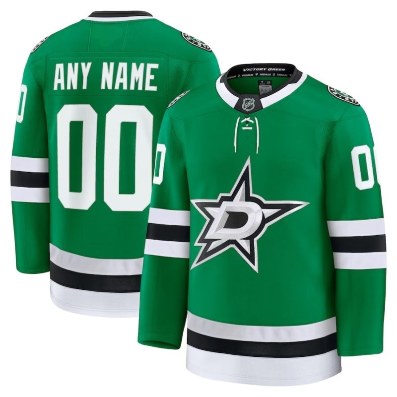Dallas Stars Kelly Green Home Custom Jersey