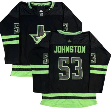 Dallas Stars Wyatt Johnston Black Alternate Jersey