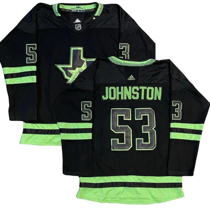 Dallas Stars Wyatt Johnston Black Alternate Jersey