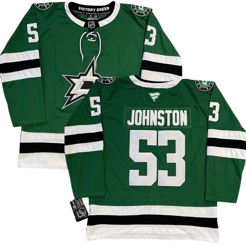Dallas Stars Wyatt Johnston Kelly Green Home Jersey