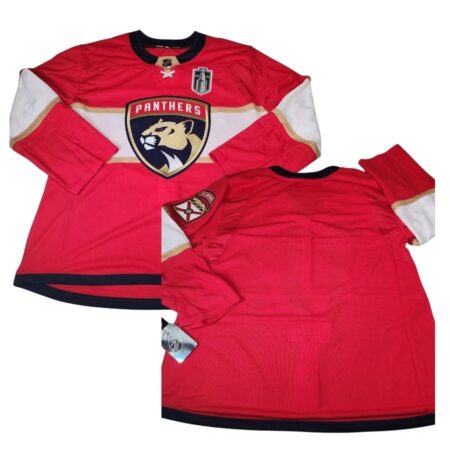 Florida Panthers 2025 Final Blank Red Home Jersey (1)