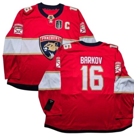 Florida Panthers Aleksander Barkov Red 2025 Final Home Jersey