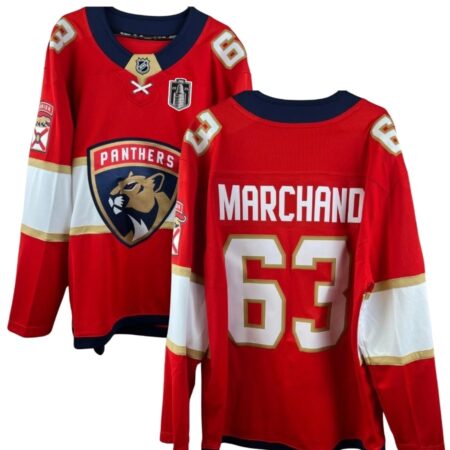 Florida Panthers Brad Marchand Red 2025 Final Home Jersey