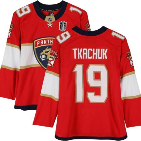 Florida Panthers Matthew Tkachuk Red 2025 Final Home Jersey