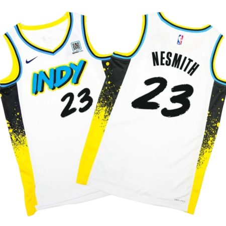 Indiana Pacers #23 Aaron Nesmith 24-25' CITY EDITION Swingman Jersey White