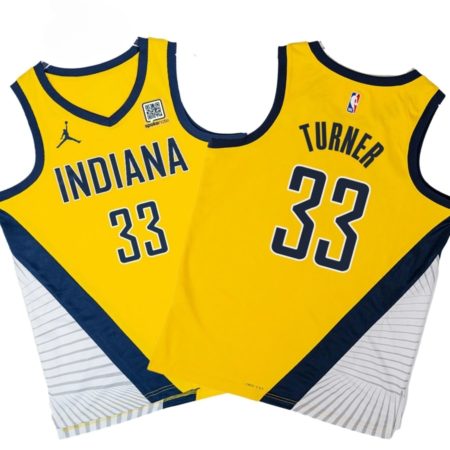 Indiana Pacers #33 Myles Turner Statement Swingman Jersey