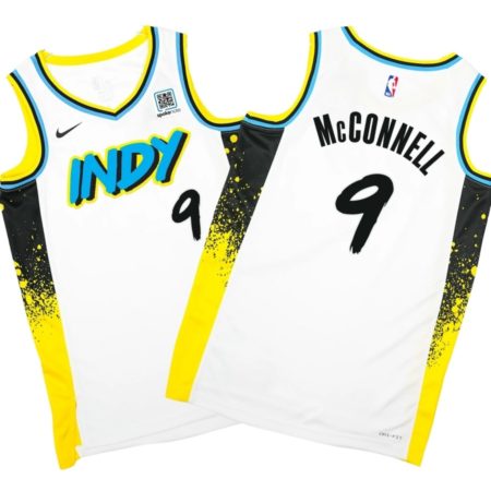 Indiana Pacers #9 T.J. McConnell 24-25' CITY EDITION Swingman Jersey in White