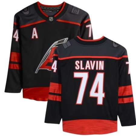 Jaccob Slavin Carolina Hurricanes Black Home Jersey