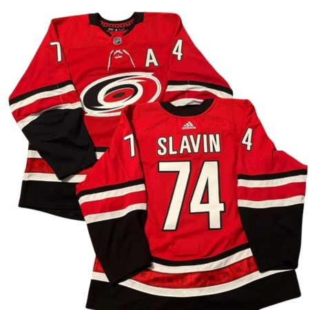 Jaccob Slavin Carolina Hurricanes Red Alternate Jersey