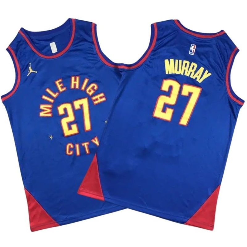 Jamal Murray 27 Denver Nuggets Blue Jersey Stitched