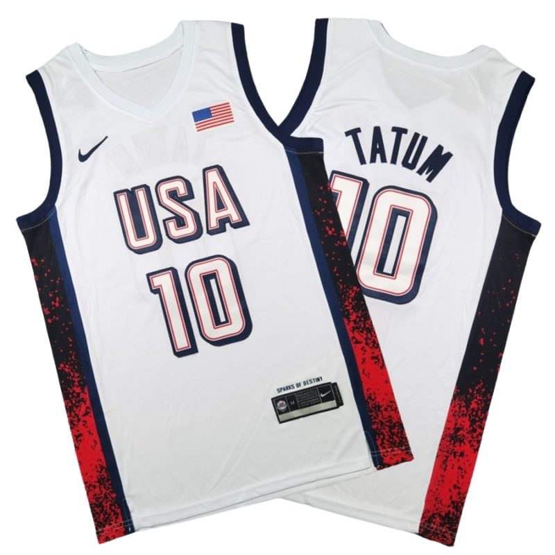 Jayson Tatum Team USA White Jersey