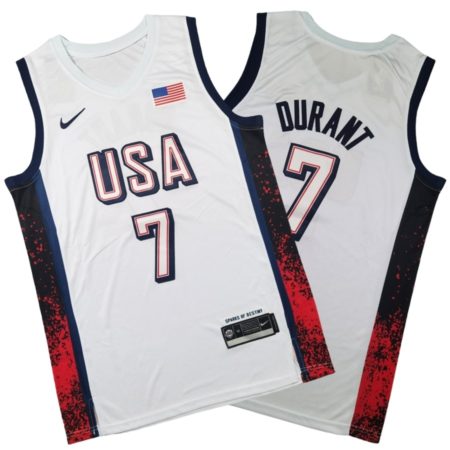 Kevin Durant Team USA White Jersey