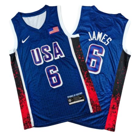 LeBron James Team USA Blue Jersey