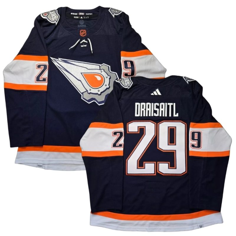 Leon Draisaitl Edmonton Oilers Reverse Retro 2.0 Jersey Stitched
