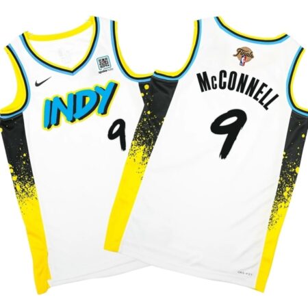 Pacers #9 T.J. McConnell Final Jersey 24-25 City Edition Jersey Stiched
