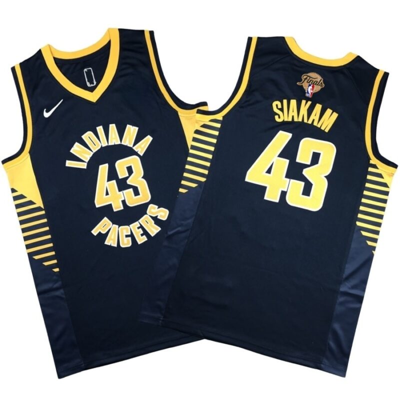 Pascal Siakam Pacers Final Jersey Stitched – Icon Edition – Navy