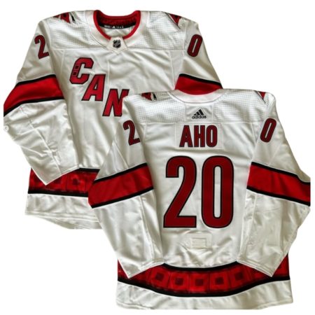 Sebastian Aho Carolina Hurricanes White Away Jersey