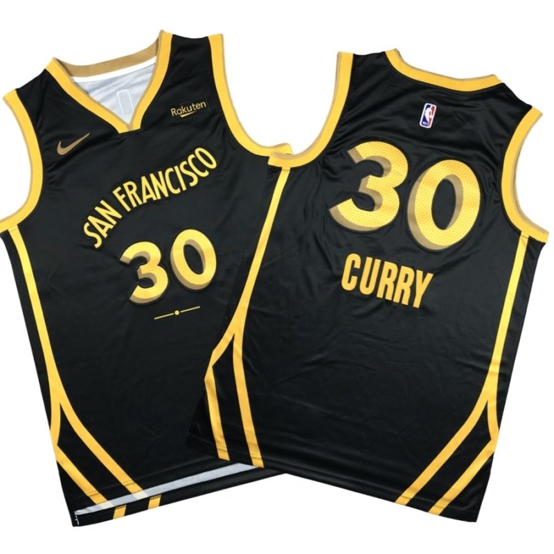 Stephen Curry Golden State Warriors Jersey - City Edition - Black