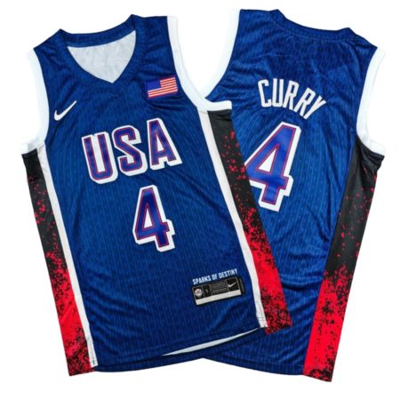 Stephen Curry Team USA Blue Jersey