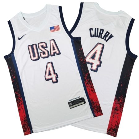 Stephen Curry Team USA White Jersey