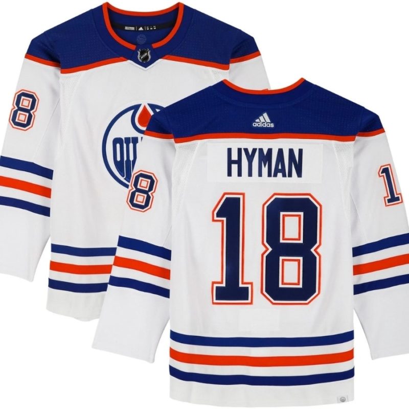 Zach Hyman Edmonton Oilers White Jersey Stitched