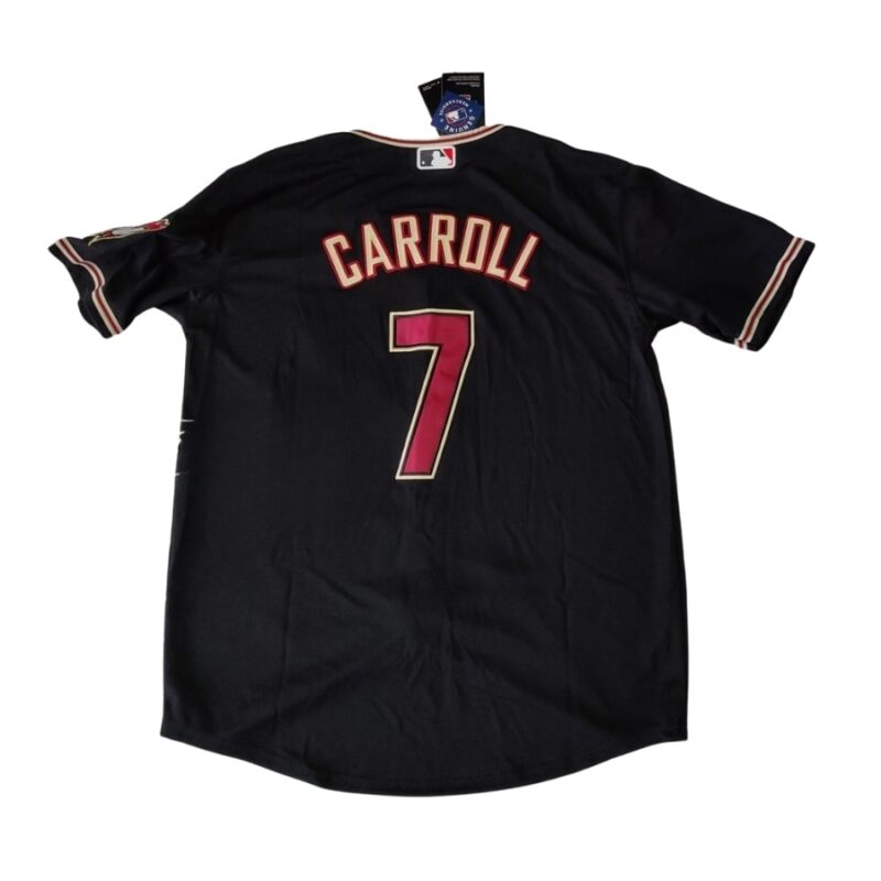 Arizona Diamondbacks Corbin Carroll Black Alternate Jersey back