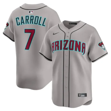 Arizona Diamondbacks Corbin Carroll Nike Gray Road Limited Player Jersey