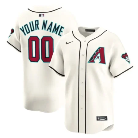 Arizona Diamondbacks Cream Home Limited Custom Jersey