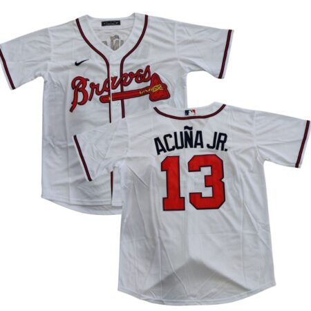 Atlanta Braves Ronald Acuna Jr. White Home Jersey