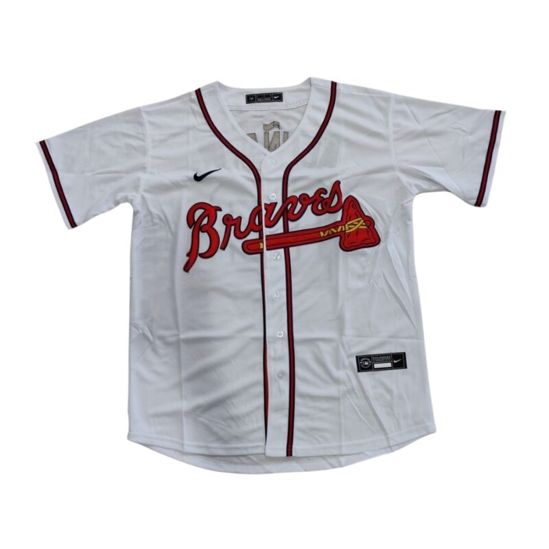 Atlanta Braves Ronald Acuna Jr. White Home Jersey front