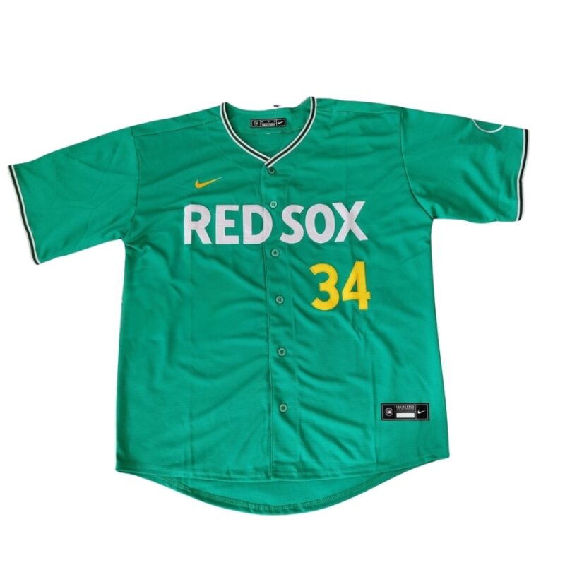 Boston Red Sox David Ortiz Green 2025 City Connect Jersey front