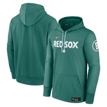 Boston Red Sox Green 2025 City Connect Collection Therma Pullover Hoodie