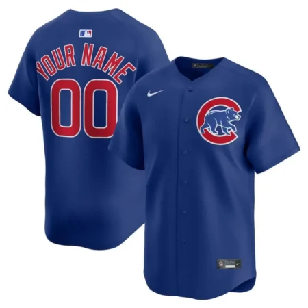 Chicago Cubs Royal Alternate Limited Custom Jersey