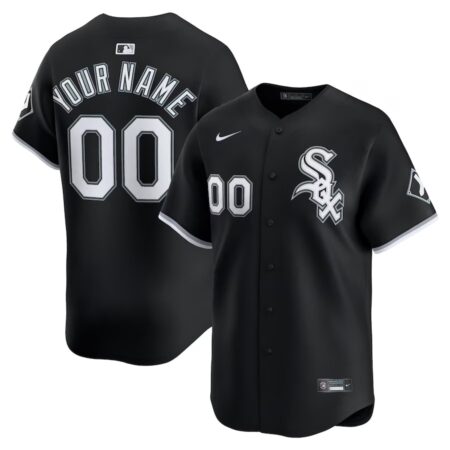 Chicago White Sox Black Alternate Limited Custom Jersey