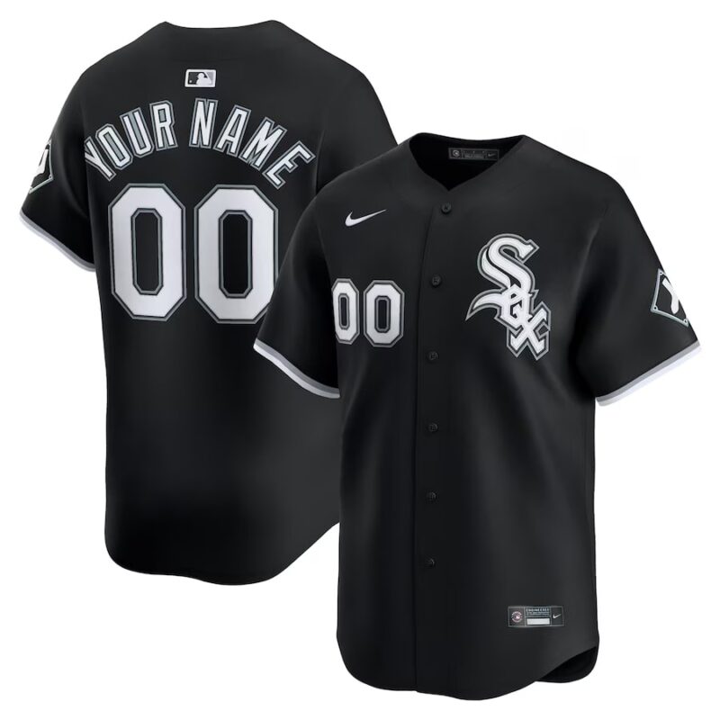 Chicago White Sox Black Alternate Limited Custom Jersey