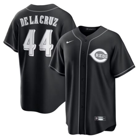 Cincinnati Reds Elly De La Cruz Black Lights Out Player Jersey