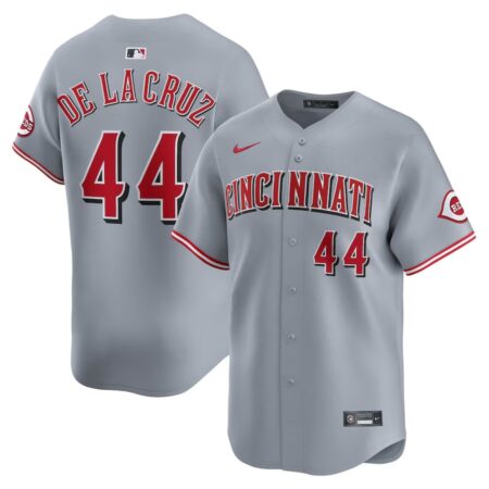 Cincinnati Reds Elly De La Cruz Gray Road Limited Jersey