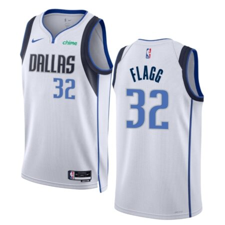 Cooper Flagg #32 Mavericks White 2025 Draft First Round Pick Jersey