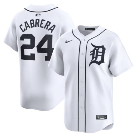 Detroit Tigers Miguel Cabrera White Home Limited Jersey