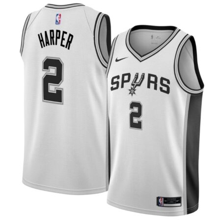 Dylan Harper Spurs 2025 White Association Edition Jersey