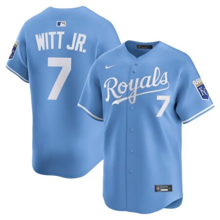 Kansas City Royals Bobby Witt Jr. Light Blue Jersey