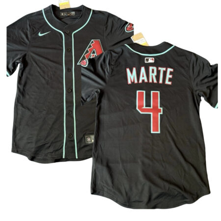 Ketel Marte Black Alternate Jersey Stitched
