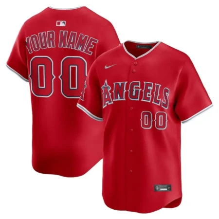 Los Angeles Angels Red Alternate Limited Custom Jersey