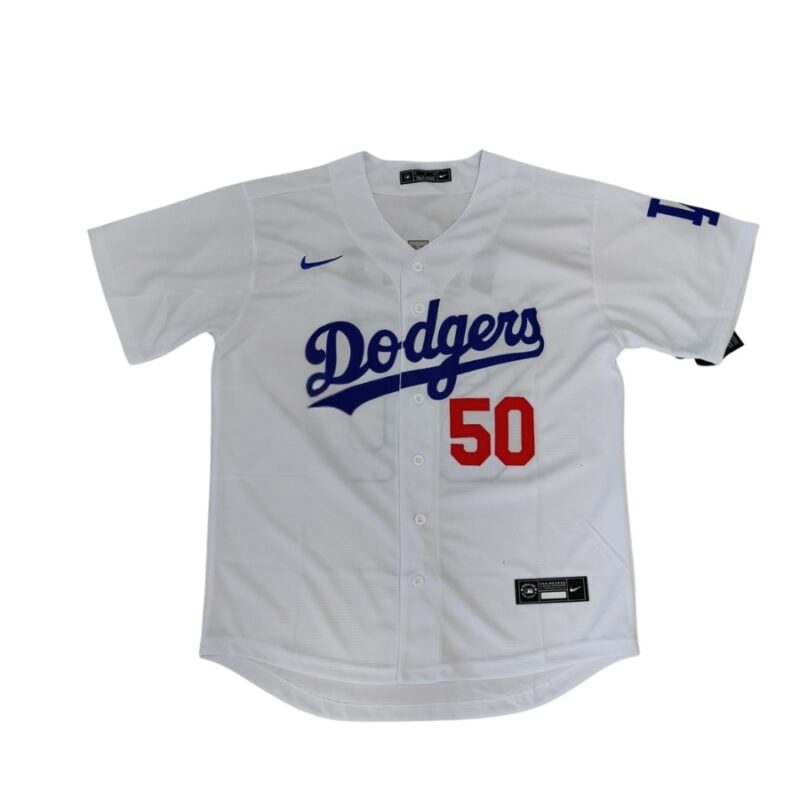 Los Angeles Dodgers Mookie Betts White Home Jersey front