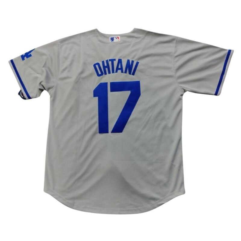 Los Angeles Dodgers Shohei Ohtani Gray Alternate Jersey back