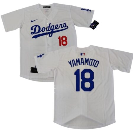 Los Angeles Dodgers Yoshinobu Yamamoto White Home Jersey