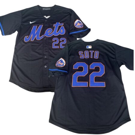 Mets Juan Soto Black Alternate Jersey Stitched