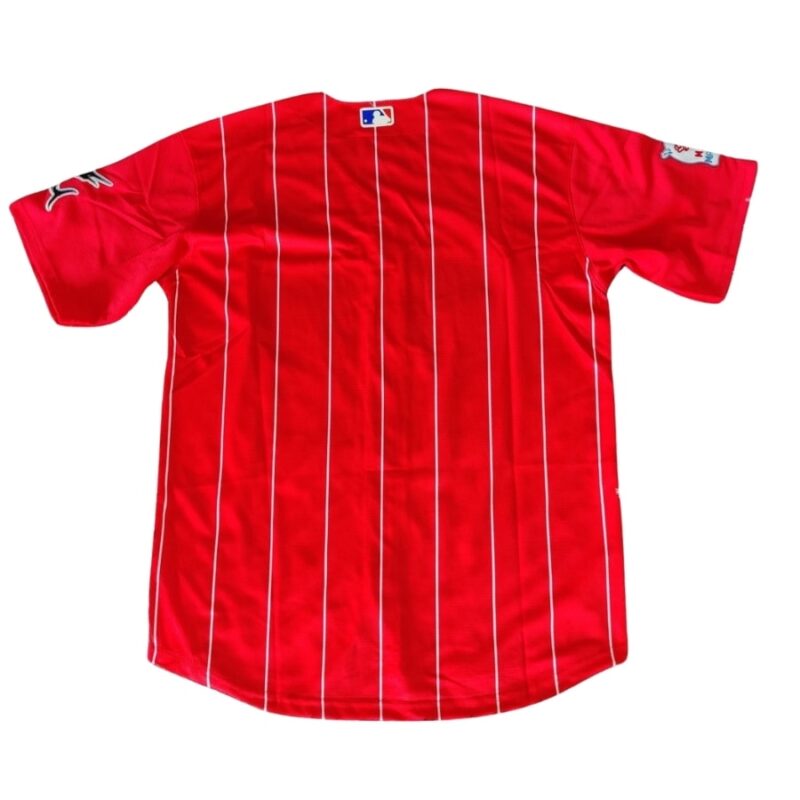 Miami Marlins Red 2021 City Connect Team Jersey back