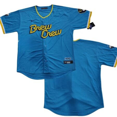 Milwaukee Brewers Powder Blue City Connect Team Jersey